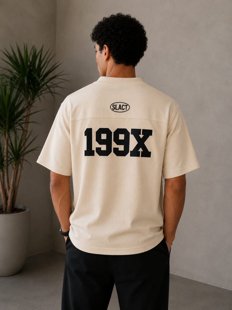 70% Cotton Oversized Knitted T-Shirt