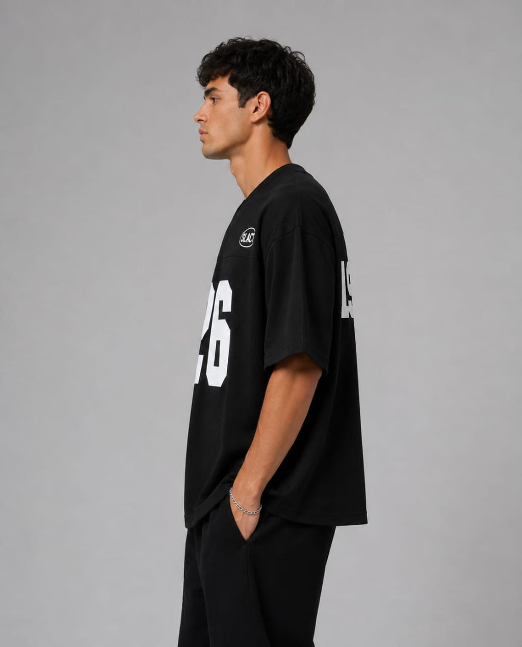 70% Cotton Oversized Knitted T-Shirt