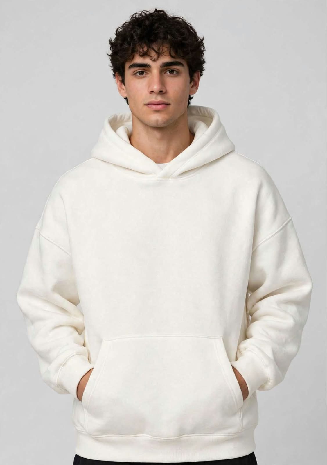White Oversized Hoodie