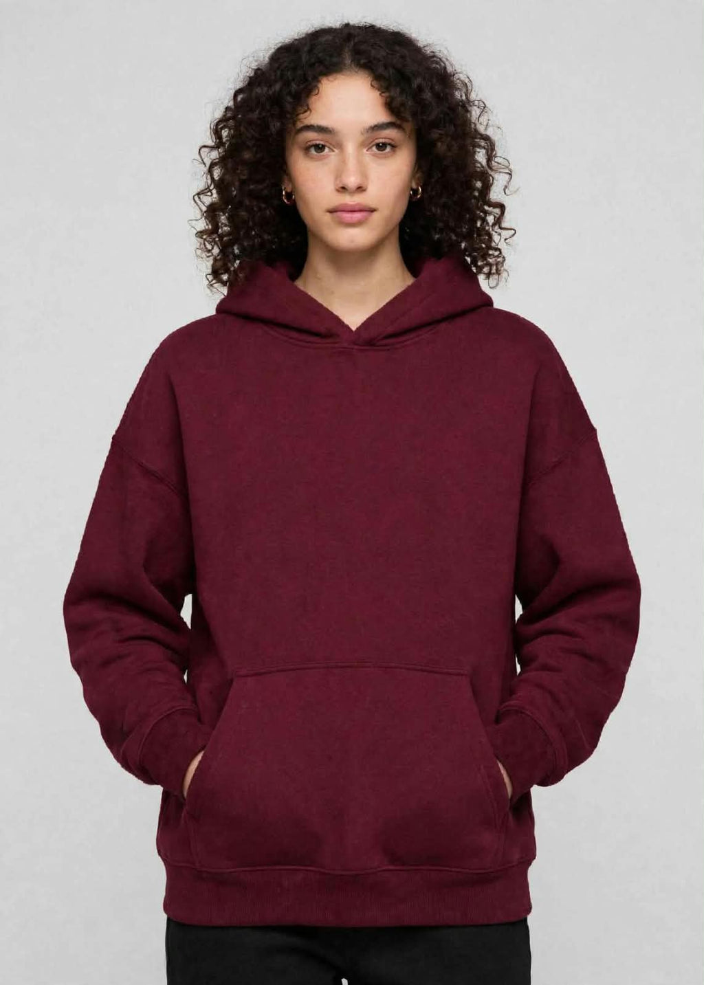 Burgundy Oversized Hoodie