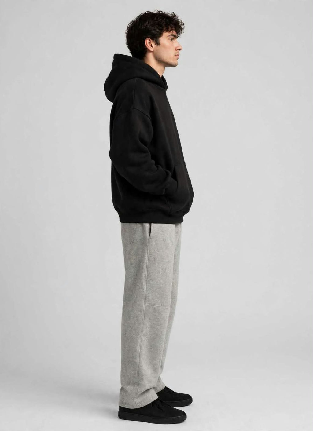 Black Oversized Hoodie