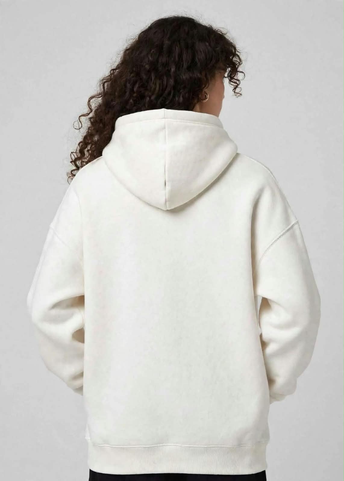 White Oversized Hoodie
