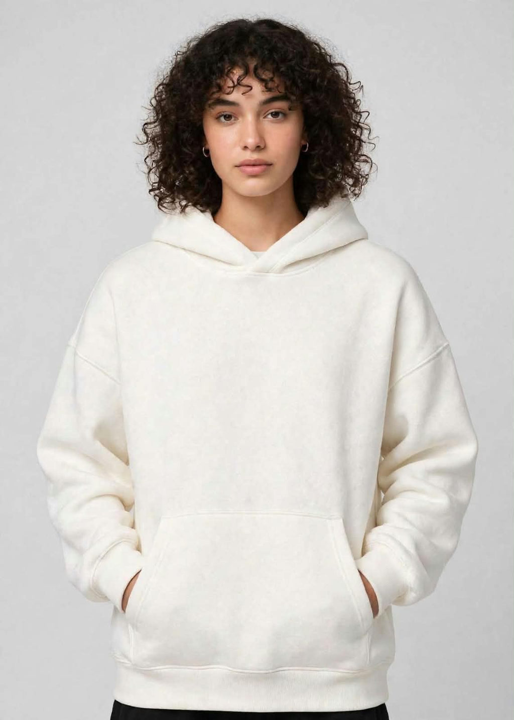 White Oversized Hoodie