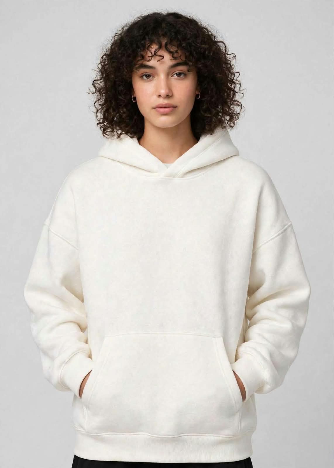 White Oversized Hoodie
